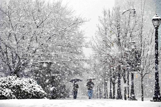 Una tempesta di neve dicembrina: ideale per gli amanti delle temperature sotto lo zero